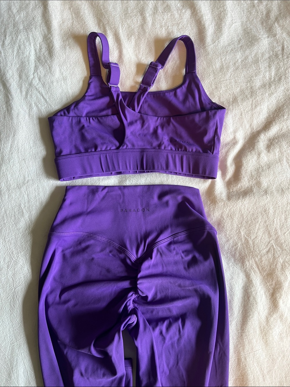 Purple Two-Piece Active Set - Sports Bra & Leggings - Picture 2 of 2